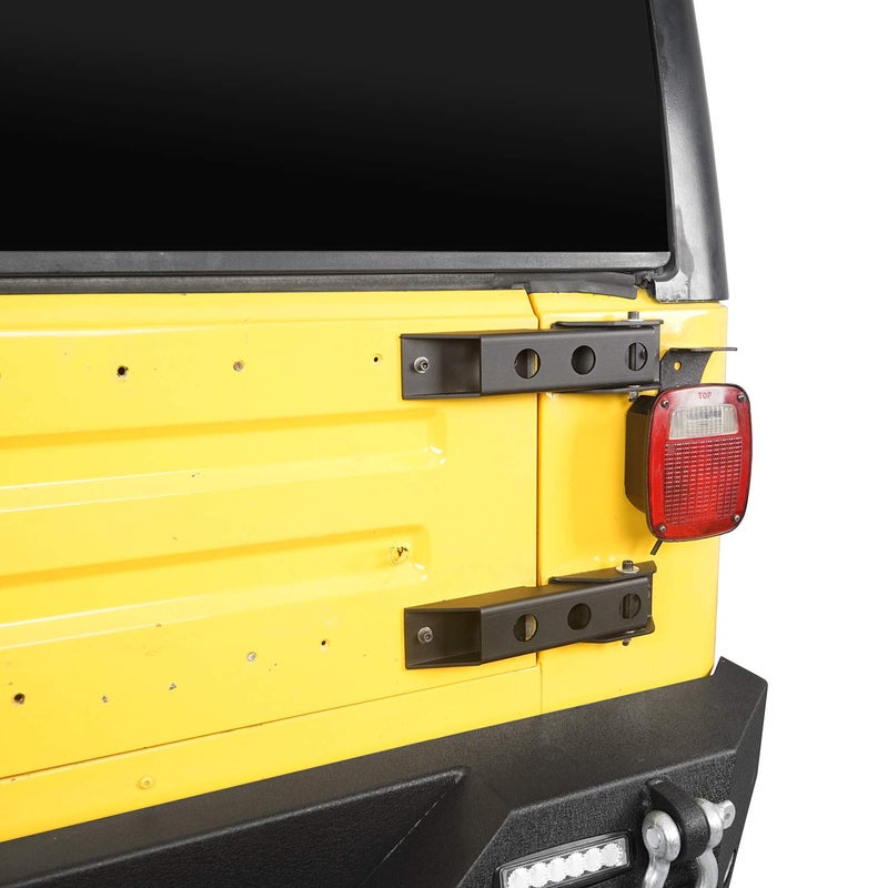 V8 GOD Wrangler Tailgate Hinge Set Compatible with Jeep Wrangler TJ 1997 1998 1999 2000 2001 2002 2003 2004 2005 2006 - Image 3